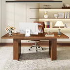 Lantine Farmhouse Dining Table for 4-6, 62.99Rectangular Dining Table with Storage for Kitchen, Living Room