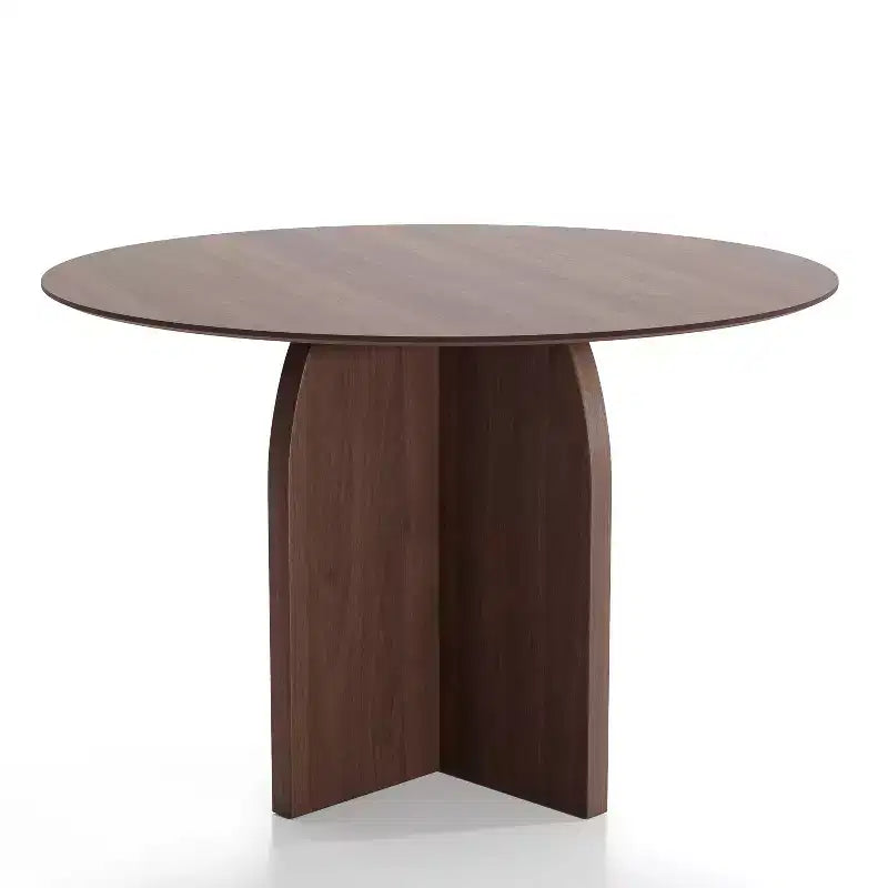 Tavolo da pranzo rotondo in legno MAYEERTY 45 per 4 persone, tavolo da cucina e sala da pranzo moderno in stile rustico