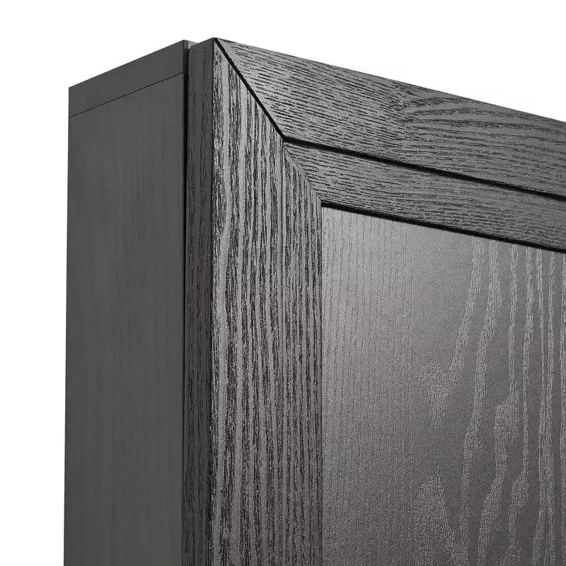 PexFix 62 L x 36 A Credenza Buffet Mobile Dispensa da Cucina Stile Rustico con Ripiani Regolabili per Cucina Sala da Pranzo Soggiorno Nero
