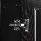 PexFix 62 L x 36 A Credenza Buffet Mobile Dispensa da Cucina Stile Rustico con Ripiani Regolabili per Cucina Sala da Pranzo Soggiorno Nero