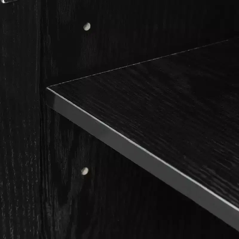 PexFix 62 L x 36 A Credenza Buffet Mobile Dispensa da Cucina Stile Rustico con Ripiani Regolabili per Cucina Sala da Pranzo Soggiorno Nero