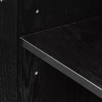 PexFix 62 L x 36 A Credenza Buffet Mobile Dispensa da Cucina Stile Rustico con Ripiani Regolabili per Cucina Sala da Pranzo Soggiorno Nero