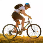 Bicicletta da montagna NAYSAYE da 26 pollici con telaio in acciaio al carbonio, 21 velocità, doppi freni a V per adulti e adolescenti per escursioni su sentiero, nero e verde, 69,57*27*39