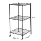Karl Home Scaffale in Acciaio largo 35.43 pollici