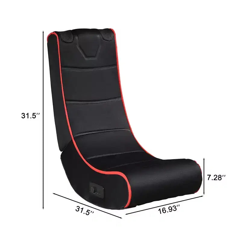 Sedia da gaming pieghevole GDFStudio Claudia Bluetooth con altoparlanti integrati