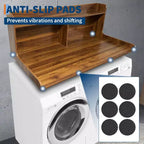 TROPOW 2-Tier Laundry Countertop (54x27.55x19.68), Washer/Dryer Cover with 2.75 Edge Rails&Anti-Slip Pads for Laundry Room Storage