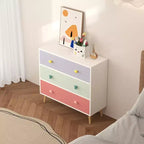 Kids 3 Drawer Dresser, Baby Nightstand for Bedroom, Storage Cabinet for Toddler Child for Living Room, Toddler Room, Nursery, Closet, Apartment