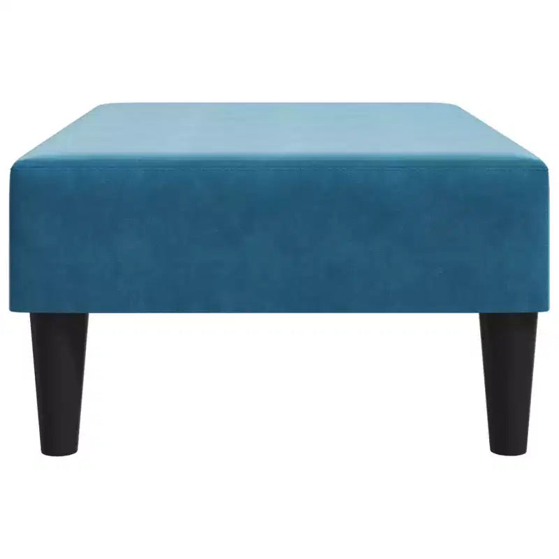 CLIHOME Modern Ottoman Footstool, Velvet Upholstered Pouf Stool for Footrest, Compact Accent Seating for Living Room