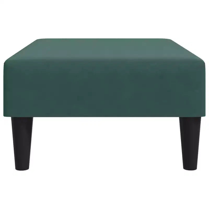CLIHOME Modern Ottoman Footstool, Velvet Upholstered Pouf Stool for Footrest, Compact Accent Seating for Living Room