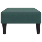 CLIHOME Modern Ottoman Footstool, Velvet Upholstered Pouf Stool for Footrest, Compact Accent Seating for Living Room