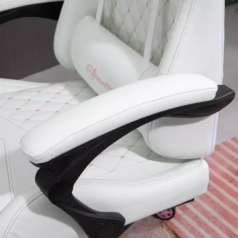 Sedia da gaming Okak High-Back con poggiatesta, sedia da computer con supporto lombare e poggiapiedi, sedia da ufficio per studio e sala lettura