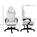 Sedia da gaming Okak High-Back con poggiatesta, sedia da computer con supporto lombare e poggiapiedi, sedia da ufficio per studio e sala lettura