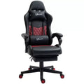 Sedia da gaming Okak High-Back con poggiatesta, sedia da computer con supporto lombare e poggiapiedi, sedia da ufficio per studio e sala lettura