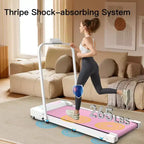 Tapis roulant portatile NAYSAYE per allenamento a casa e in ufficio, macchina per camminare e fare jogging, rosa, 43,5 x 19,5 x 3,5
