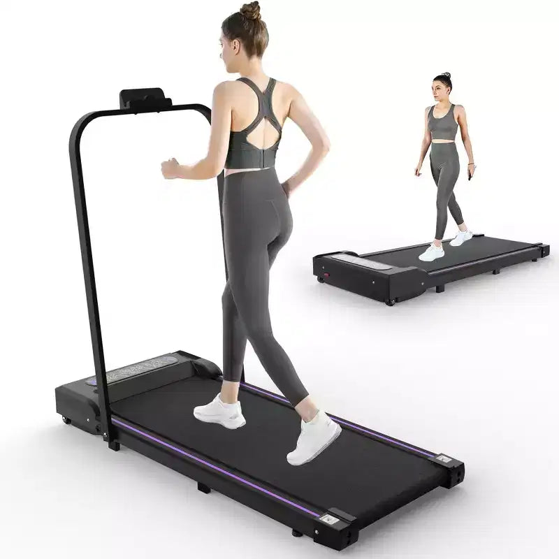 NAYSAYE Portable Treadmill Exercise Trainer Walking Jogging Machine for Home Office , Black, 43.5*19.5*3.5
