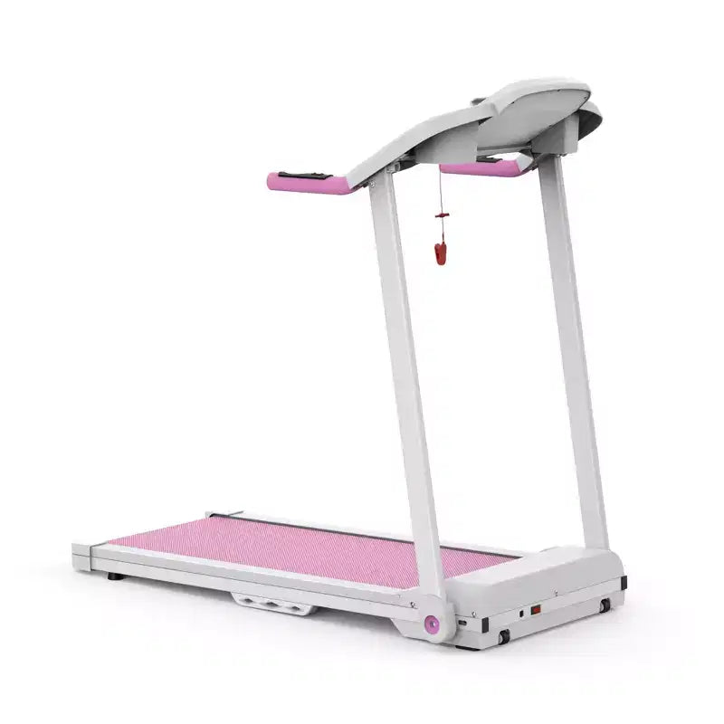 NAYSAYE Tapis Roulant Pieghevole 2.5HP Macchina da Corsa e Camminata per Casa con Nastro Spazioso per Esercizi, Bianco e Rosa, 47.64*24.8*45.67