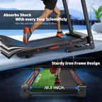 FYC 3.5HP 330 LBS Weight Capacity Folding Treadmill with Incline, Portable Electric Treadmill for Home