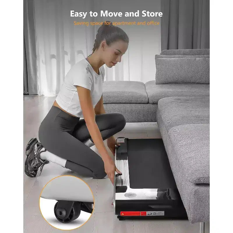 Tapis Roulant Elettrico Pieghevole 2.25HP per Ufficio Domestico, Salvaspazio, Nessun Montaggio Richiesto, Tapis Roulant Portatile per Esercizi in Ufficio o a Casa