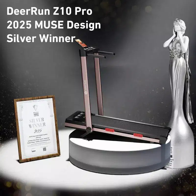 DeerRun Z10 Pro Muse Type 2 in 1 Foldable Treadmill With Remote Control, 12% Auto Incline