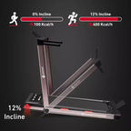 DeerRun Z10 Pro Muse Type 2 in 1 Foldable Treadmill With Remote Control, 12% Auto Incline