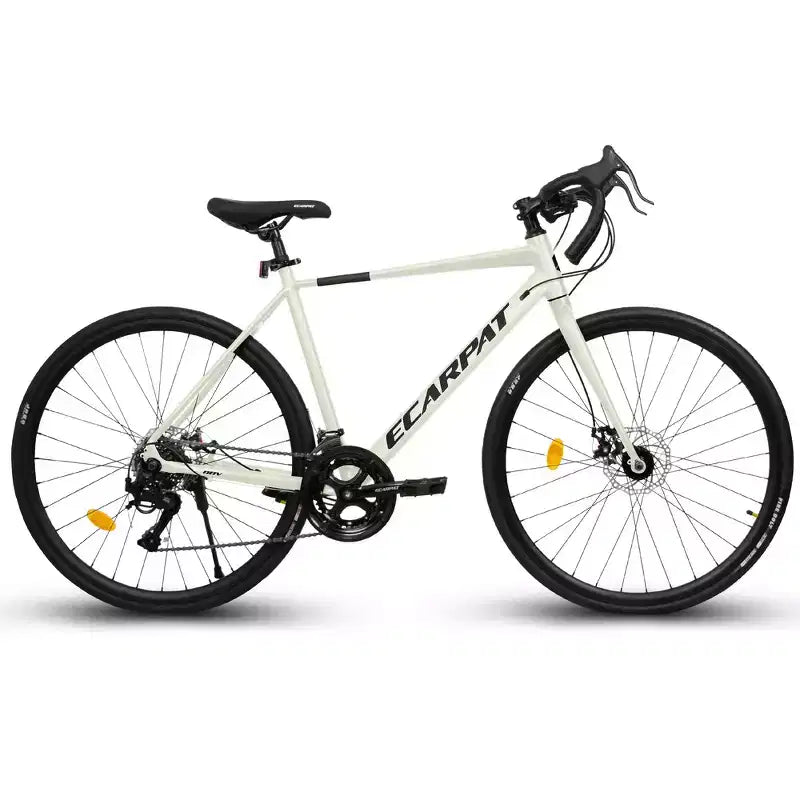 Bici da Corsa Whisen, Telaio Leggero in Alluminio, Freni a Disco, 16 Velocità, Accelerazione Rapida, Adatta per Uomini e Donne