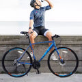 Whisen 28 Adult Hybrid Bike, Road Bike with 24-Speed Gear, Disc Brakes