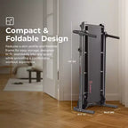 Tapis Roulant Manuale Pieghevole Salvaspazio Sunny Health & Fitness con Inclinazione Fissa, Tracciamento Bluetooth