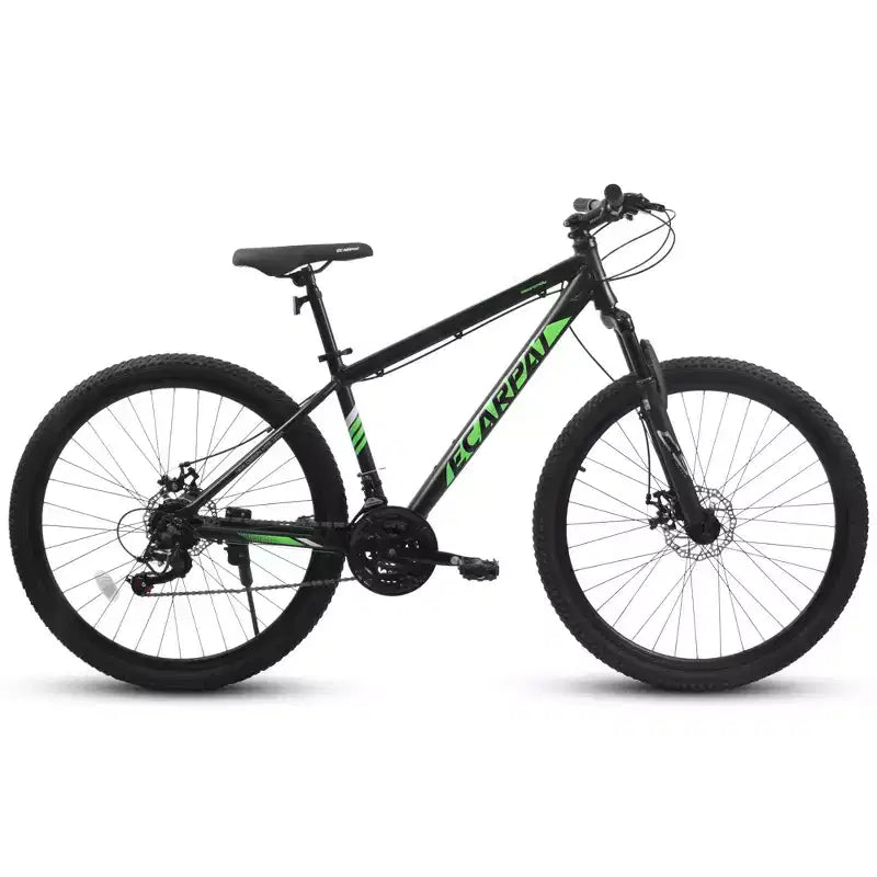 Okak Bicicletta da Montagna da 27" con Forcella Ammortizzata e Telaio in Alluminio, Bici da Dirt da 21 Velocità con Freno a Disco, Bici per Adulti per Uomini e Donne