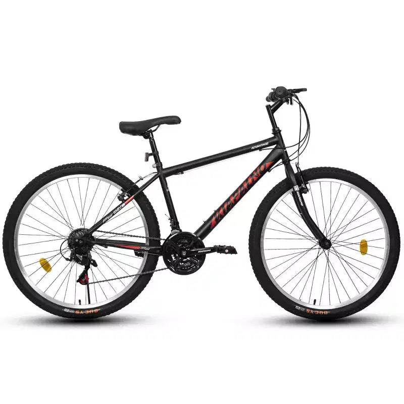 Okak Bici da Montagna con Telaio in Acciaio al Carbonio da 24 Pollici, Bici per Bambini a 21 Velocità con Doppio Freno a V e Sella Ergonomica, Bicicletta per Pendolarismo e Viaggi