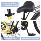 Okak 26IN Biciclette Cruiser a velocità singola con telaio in acciaio, bicicletta per adulti con ruote larghe e freno a contropedale posteriore, bicicletta per uomini e donne
