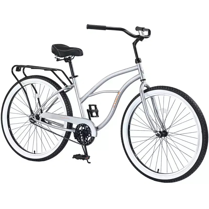 Okak 26IN Biciclette Cruiser a velocità singola con telaio in acciaio, bicicletta per adulti con ruote larghe e freno a contropedale posteriore, bicicletta per uomini e donne