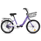 Bicicletta per bambini Okak 20IN con telaio leggero in acciaio, bici da crociera per bambini con freno a contropedale e freno a V, mini bici con paracatena e portapacchi posteriore