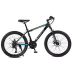 Okak Mountain Bike 26 pollici con 21 velocità e freni a disco meccanici, bici da adulto con telaio in acciaio ad alto tenore di carbonio, bici da cross per bambini e adulti