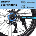 Okak Mountain Bike 26 pollici con 21 velocità e freni a disco meccanici, bici da adulto con telaio in acciaio ad alto tenore di carbonio, bici da cross per bambini e adulti