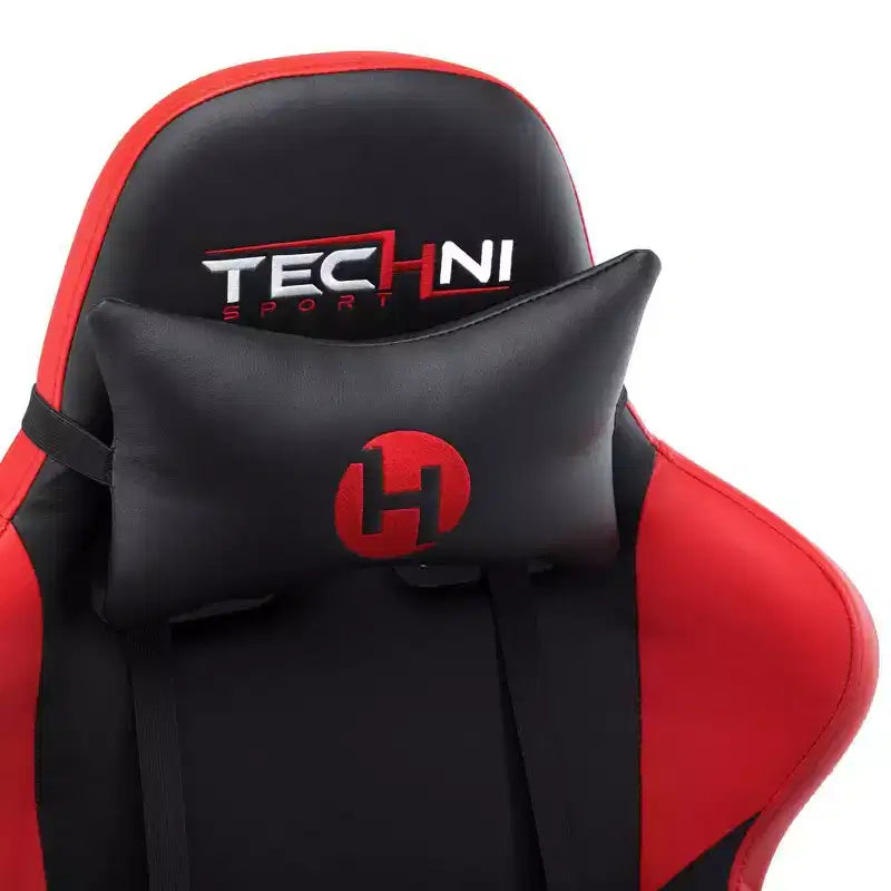 Sedia da gaming Techni Sport TS-90 per ufficio, rossa