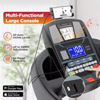 Tapis roulant pieghevole da 4,5 HP con app remota, 136 kg, macchina da corsa per ufficio domestico