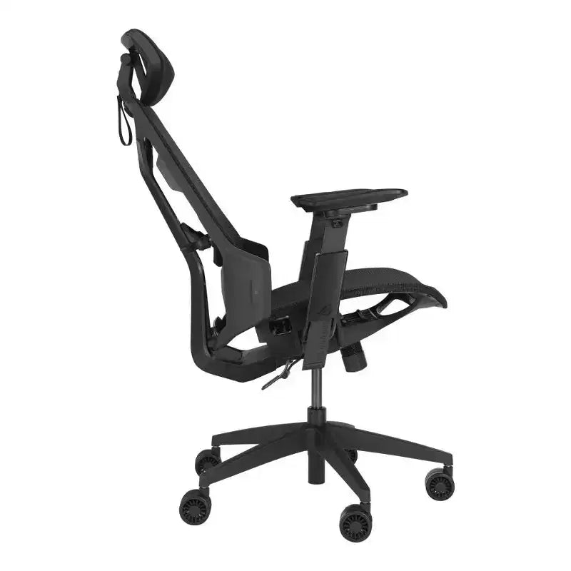 ASUS ROG Destrier Core Ergo Gaming Chair, Futuristic Cyborg Aesthetic, Versatile Seat Adjustments, Mobile Gaming Arm Support Mode, Acoustic Panel