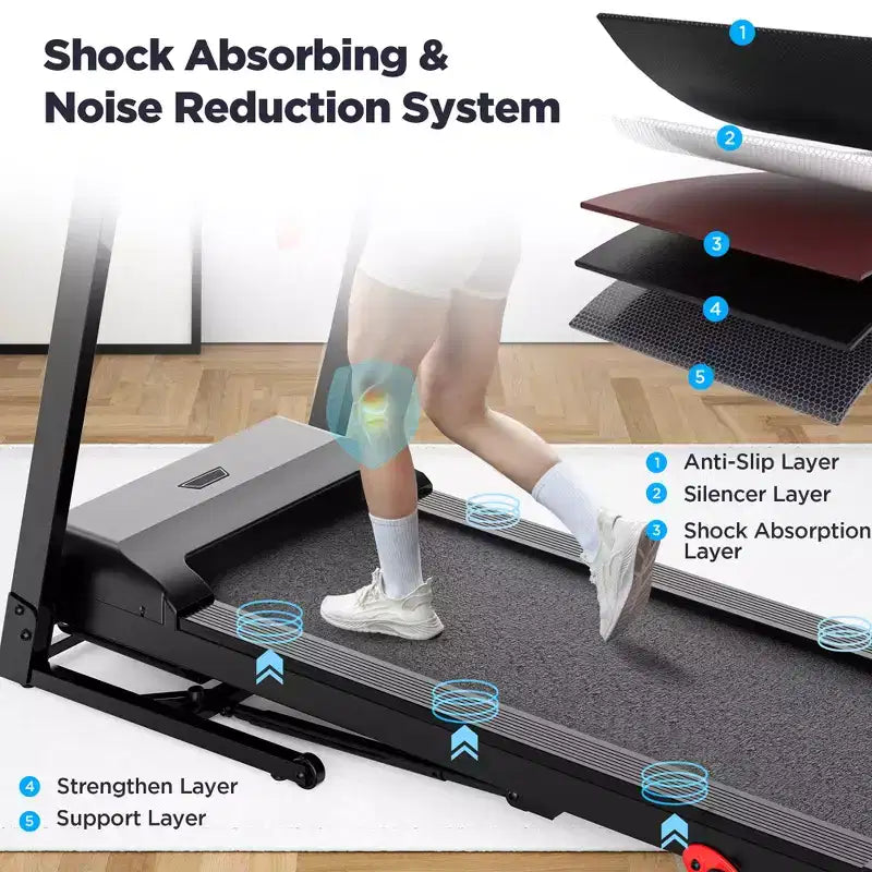 Tapis Roulant in Offerta, Tapis Roulant in Liquidazione con Inclinazione Regolabile, Macchina da Corsa con Velocità 12 km/h, Tapis Roulant con Capacità 136 kg, Tapis Roulant per Camminata e Corsa