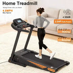 Tapis Roulant da Camminata da Casa Sotto la Scrivania con Inclinazione dell'8%, Design Compatto e Portatile per Piccoli Spazi, Motore Silenzioso per Uso Domestico e in Ufficio
