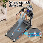 Foldable Treadmill with Auto Incline, 300LB Capacity, 5HP&12MPH Speed, Smart APP Control, 64+3+3+1 Programs, Equipment for Running Walking Jogging