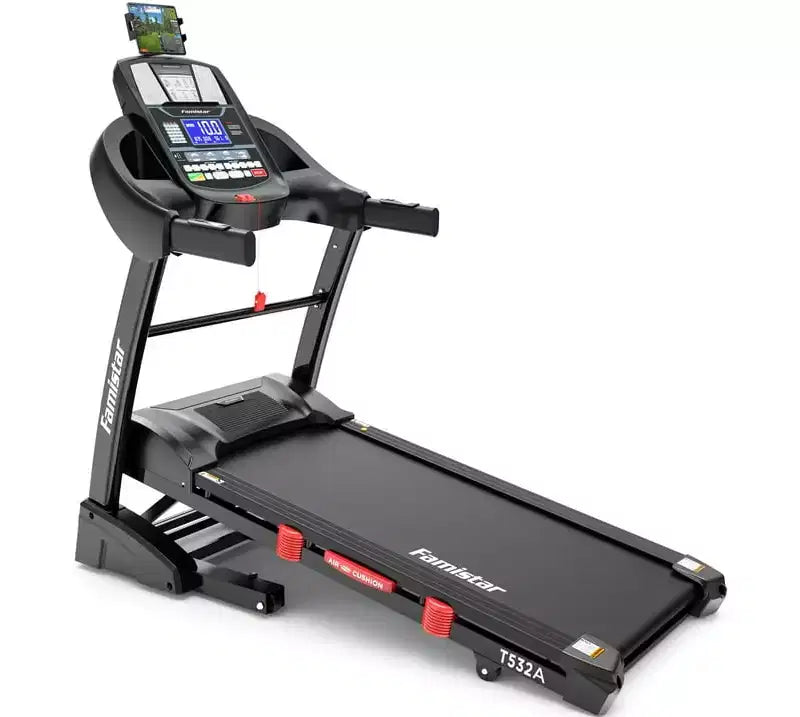 Tapis roulant pieghevole Famistar 5.1HP per la casa con inclinazione automatica del 20%, capacità di 136-181 kg, tapis roulant pieghevole portatile, controllo APP GRATUITO, velocità 19 km/h
