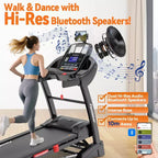 Tapis roulant pieghevole Famistar 5.1HP per la casa con inclinazione automatica del 20%, capacità di 136-181 kg, tapis roulant pieghevole portatile, controllo APP GRATUITO, velocità 19 km/h