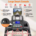 Tapis roulant pieghevole Famistar 5.1HP per la casa con inclinazione automatica del 20%, capacità di 136-181 kg, tapis roulant pieghevole portatile, controllo APP GRATUITO, velocità 19 km/h