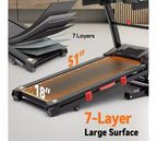 Tapis roulant pieghevole Famistar 5.1HP per la casa con inclinazione automatica del 20%, capacità di 136-181 kg, tapis roulant pieghevole portatile, controllo APP GRATUITO, velocità 19 km/h