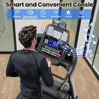 5HP Folding Treadmill w/ 20% Auto Incline for Home w/ 400LB Capacity, Walking Jogging Treadmill w/ Smart APP Control, 71 Programs, 12MPH Treadmill