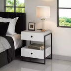 Boyd Sleep Pesaro Modern Nightstand with Charging Station, End Table with USB Ports and Outlets