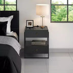 Boyd Sleep Pesaro Modern Nightstand with Charging Station, End Table with USB Ports and Outlets
