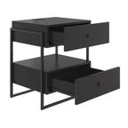 Boyd Sleep Pesaro Modern Nightstand with Charging Station, End Table with USB Ports and Outlets