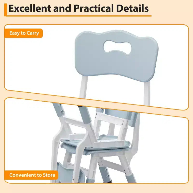 2-Pack Kids Chair,3-Level Height Adjustable Plastic Toddler Chair for Children (Age 2-6) - Ideal for Home, Classroom & Nursery Use