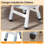 2-Pack Kids Chair,3-Level Height Adjustable Plastic Toddler Chair for Children (Age 2-6) - Ideal for Home, Classroom & Nursery Use